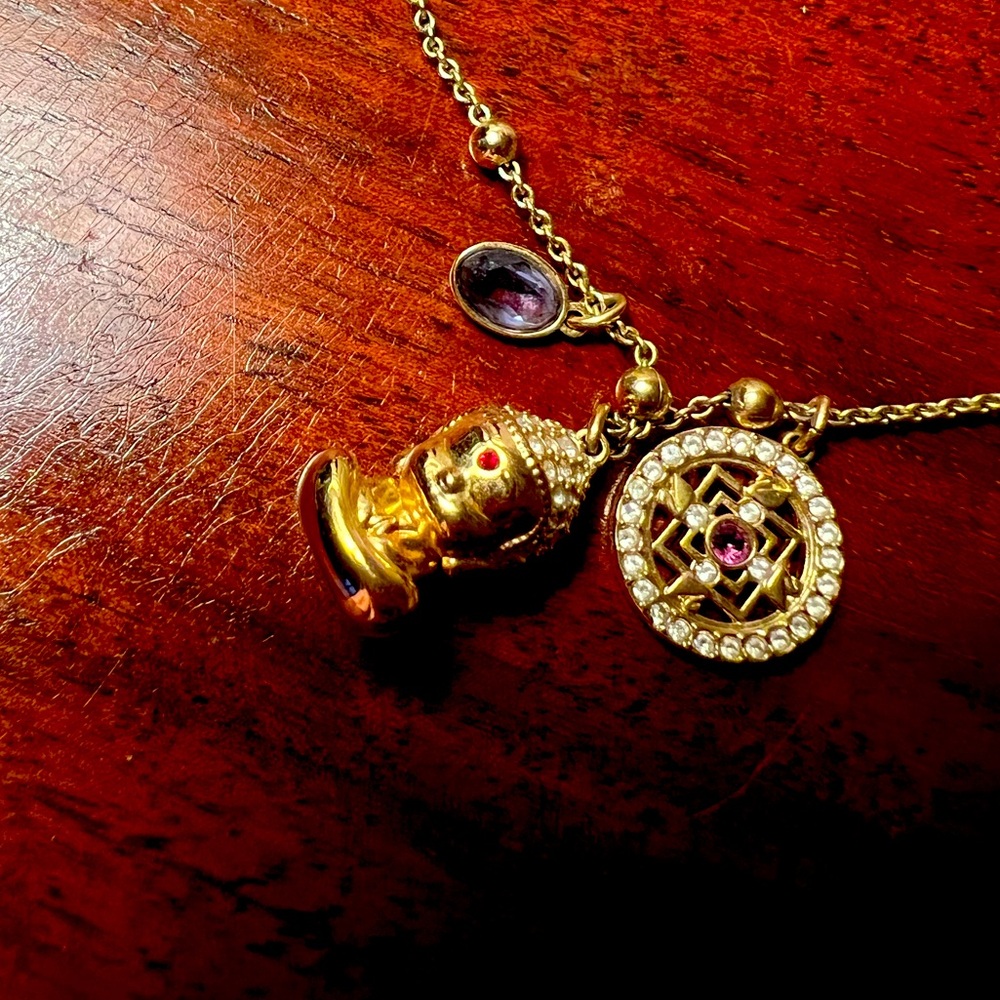 Swarovski Baby Buddah charm necklace